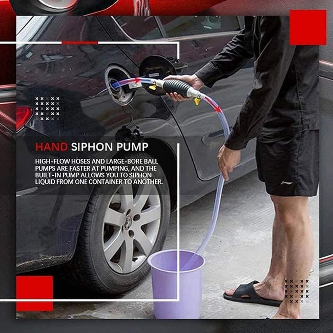 Portable Fuel And Oil Transfer Pump (1.2M Pipe)